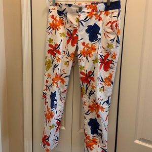 Cropped Floral pants from Banana Republic